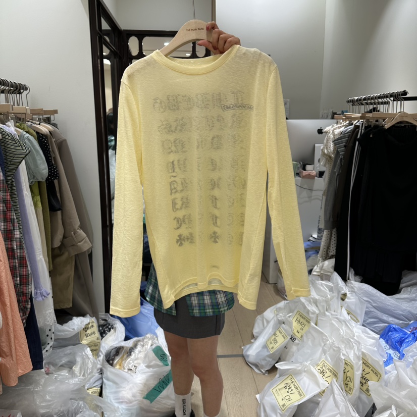 THEMORYPARK韓國直郵實拍女士新款人氣休閑時尚熱賣長袖T恤THE MORY PARK長袖T恤圖色2