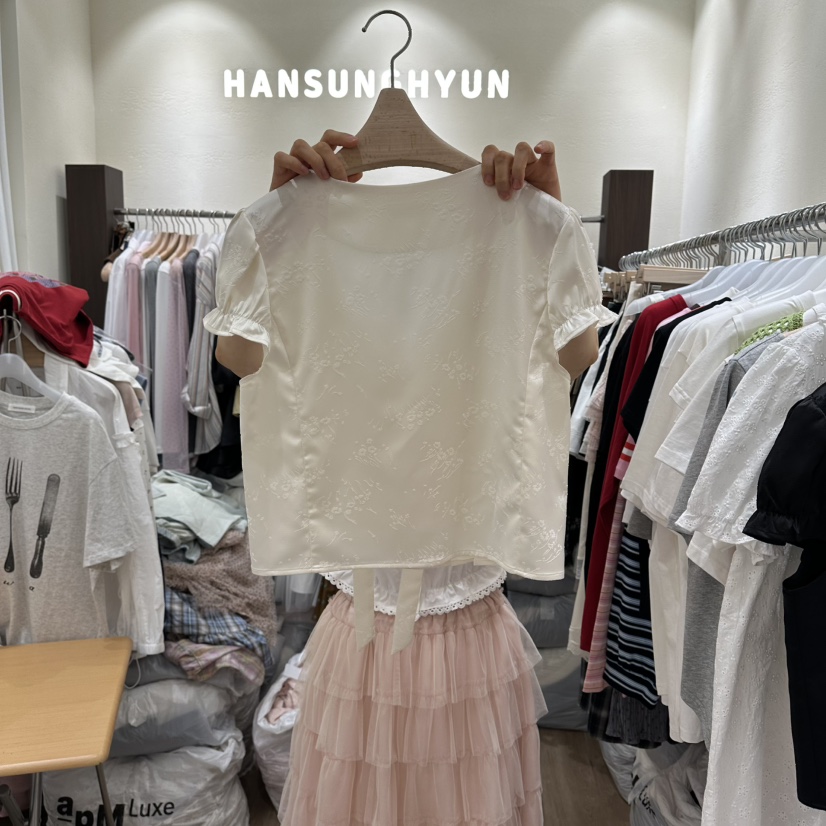 HANSUNGHYUN韓國代購女士新款熱賣真品職業26春夏襯衫蕾絲衫HANSUNGHYUN襯衫/蕾絲衫