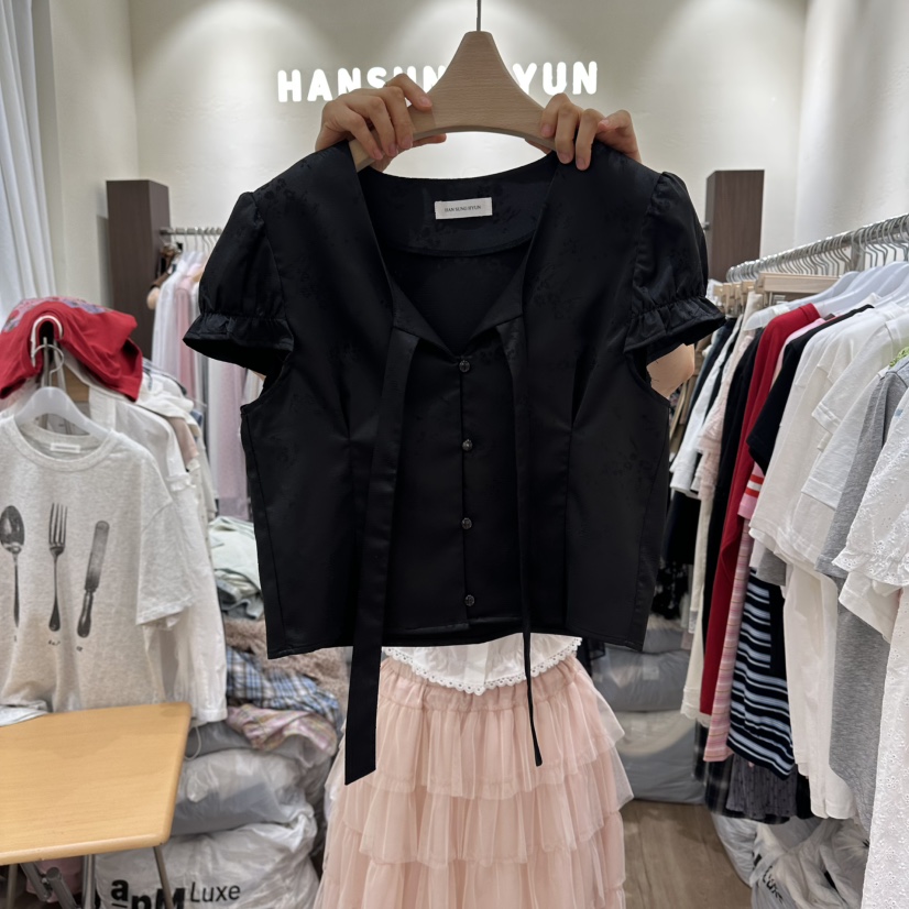 HANSUNGHYUN韓國代購女士新款熱賣真品職業26春夏襯衫蕾絲衫HANSUNGHYUN襯衫/蕾絲衫圖色2