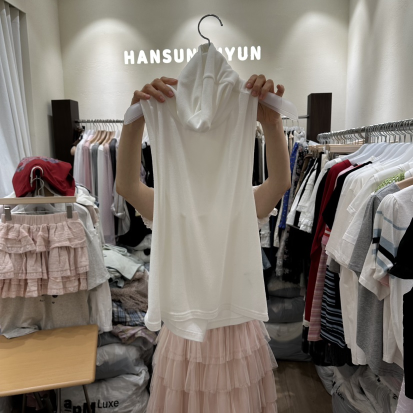 HANSUNGHYUN韓國代購女裝新款26春夏吊帶背心麻花針織棉質HANSUNGHYUN吊帶/背心圖色1