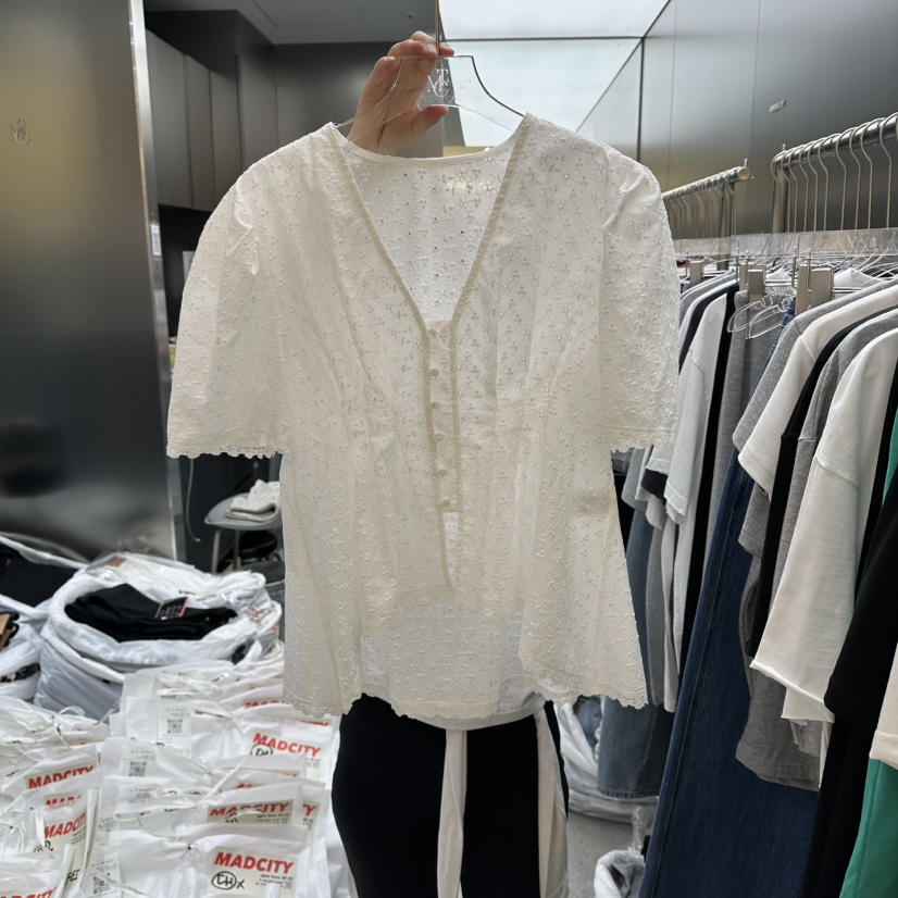 MADCITY/SAGAFURS東大門代購女裝新款休閑真品襯衫蕾絲衫MADCITY/SAGAFURS襯衫/蕾絲衫圖色1