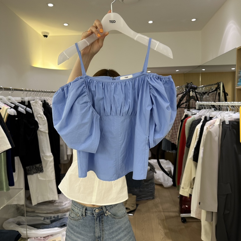 TED東大門實拍韓國女裝新品時尚人氣推薦職業休閑襯衫蕾絲衫TED襯衫/蕾絲衫圖色2