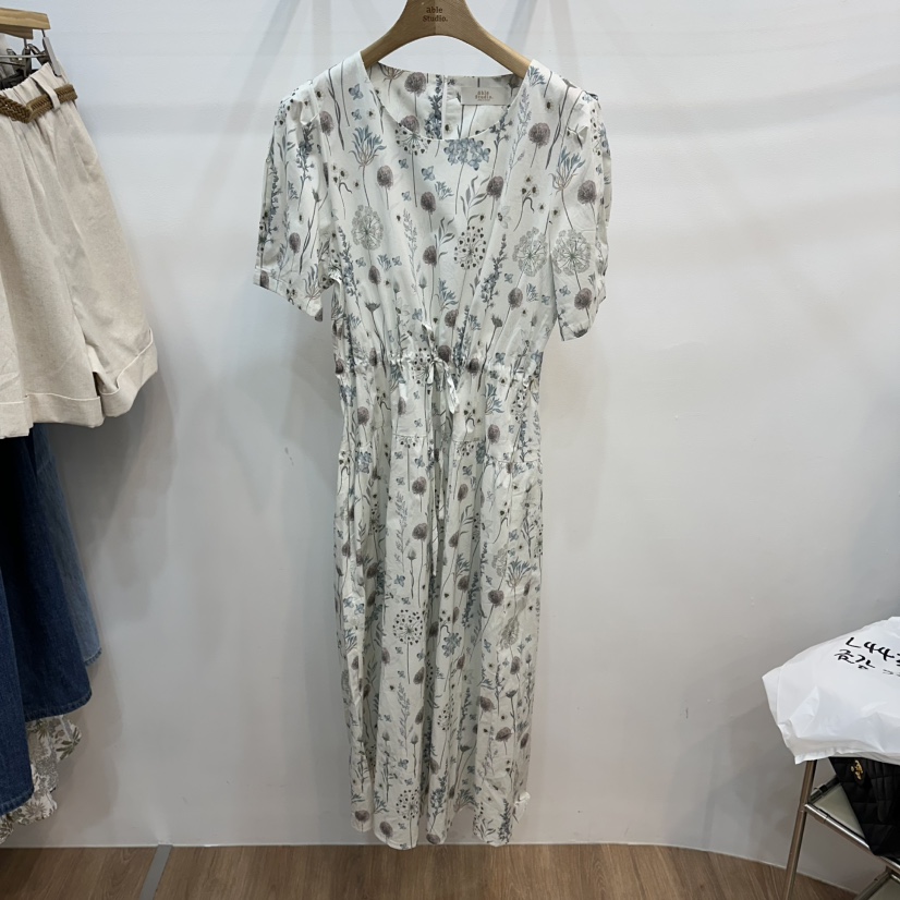 ABLESTUDIO韓國代購女士新品休閑人氣26夏季時尚職業連衣裙ABLESTUDIO連衣裙圖色1