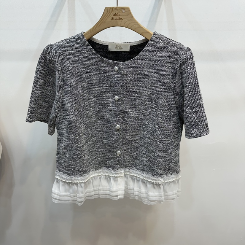 ABLESTUDIO東大門實拍韓國女裝新品休閑26夏季職業針織衫ABLESTUDIO針織衫圖色1