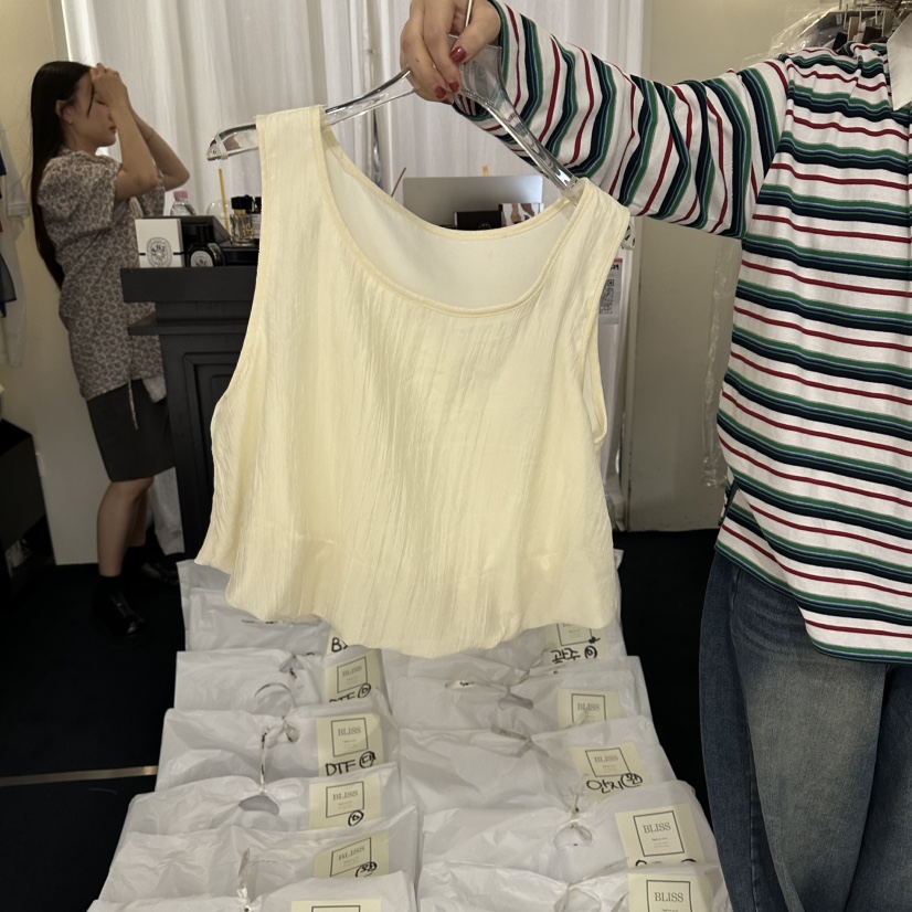 BLISS韓國代購女士新款熱賣休閑人氣時尚吊帶背心不含內搭BLISS吊帶/背心
