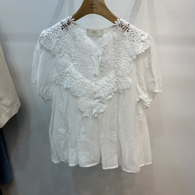 ABLESTUDIO韓國直郵女士新品休閑熱賣職業真品襯衫蕾絲衫ABLESTUDIO襯衫/蕾絲衫圖色2
