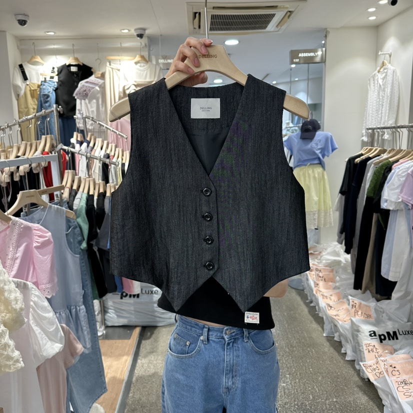 DELLING韓國代購女裝新款休閑26夏季熱賣人氣時尚職業馬甲DELLING馬甲圖色2