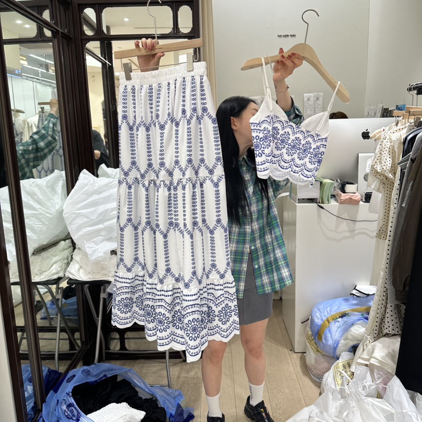 THEMORYPARK東大門代購女士新品推薦熱賣26春夏套裝刺繡套裝THE MORY PARK套裝