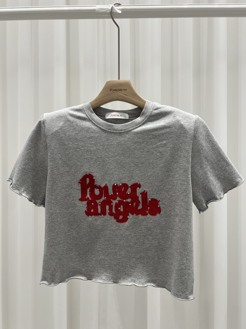 IF YOU SAY SO/PLUM-Q韓國直郵女裝新品人氣26夏季T恤IF YOU SAY SO/PLUM-QT恤圖色3