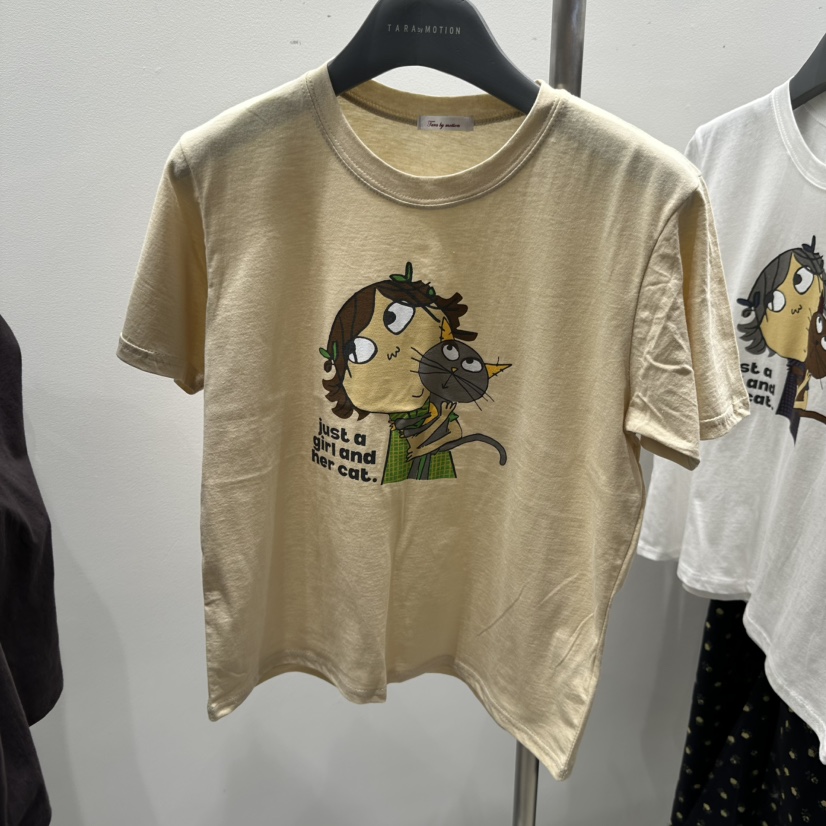 TARABY MOTION韓國直郵實拍女裝新品26夏季時尚休閑人氣T恤TARABY MOTIONT恤圖色2