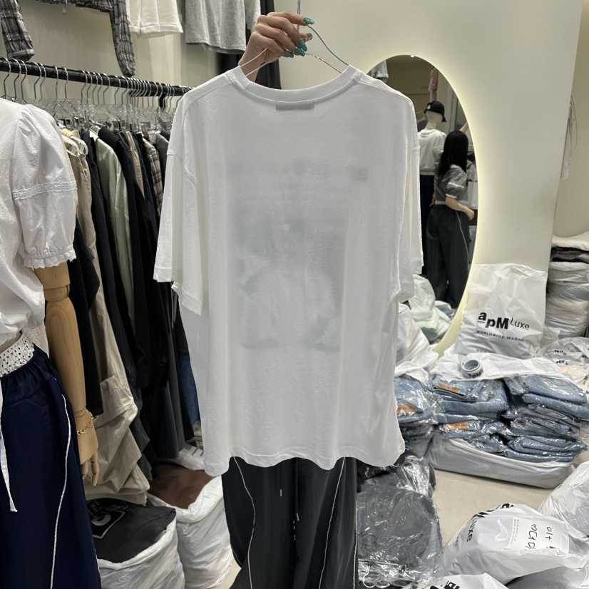 AT THE END東大門代購女士新品26春夏休閑真品T恤不含項鏈AT THE ENDT恤