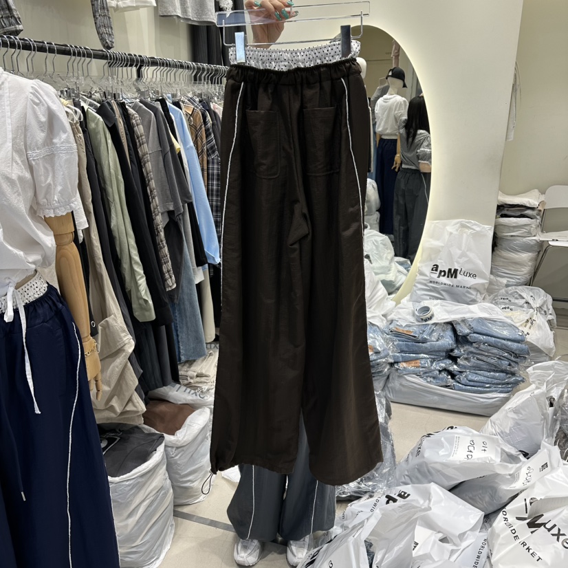 AT THE END韓國直郵實拍女士新款推薦職業26春夏休閑褲AT THE END休閑褲