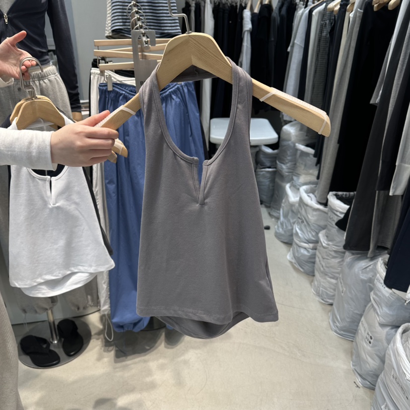 W.FATAL東大門代購女裝新品人氣熱賣休閑職業26春夏吊帶背心W.FATAL吊帶/背心圖色2淺灰色