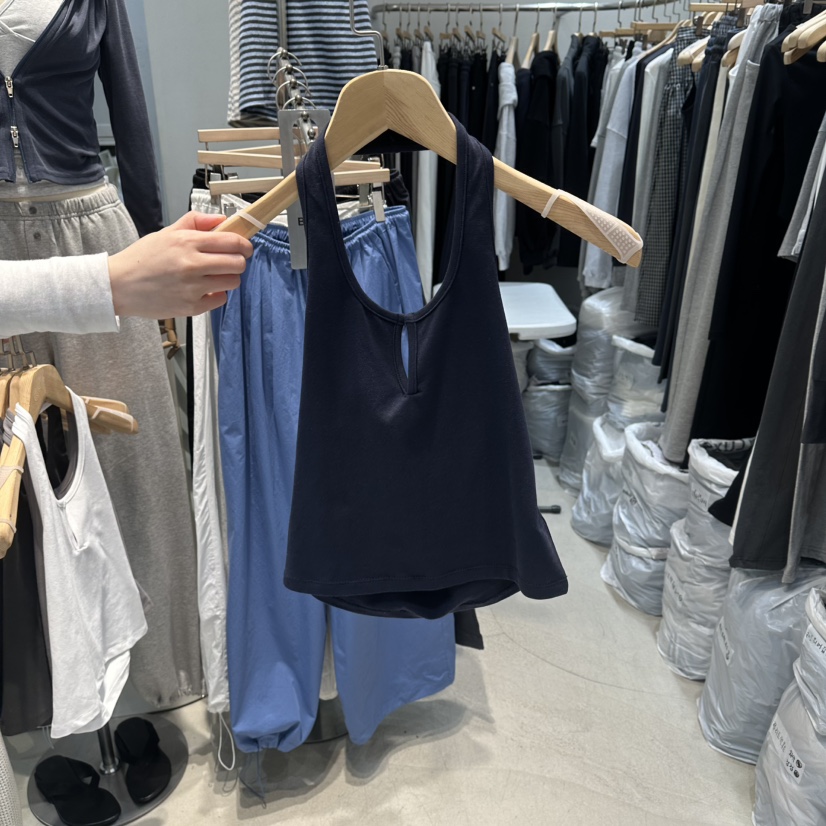 W.FATAL東大門代購女裝新品人氣熱賣休閑職業26春夏吊帶背心W.FATAL吊帶/背心圖色4深藍色