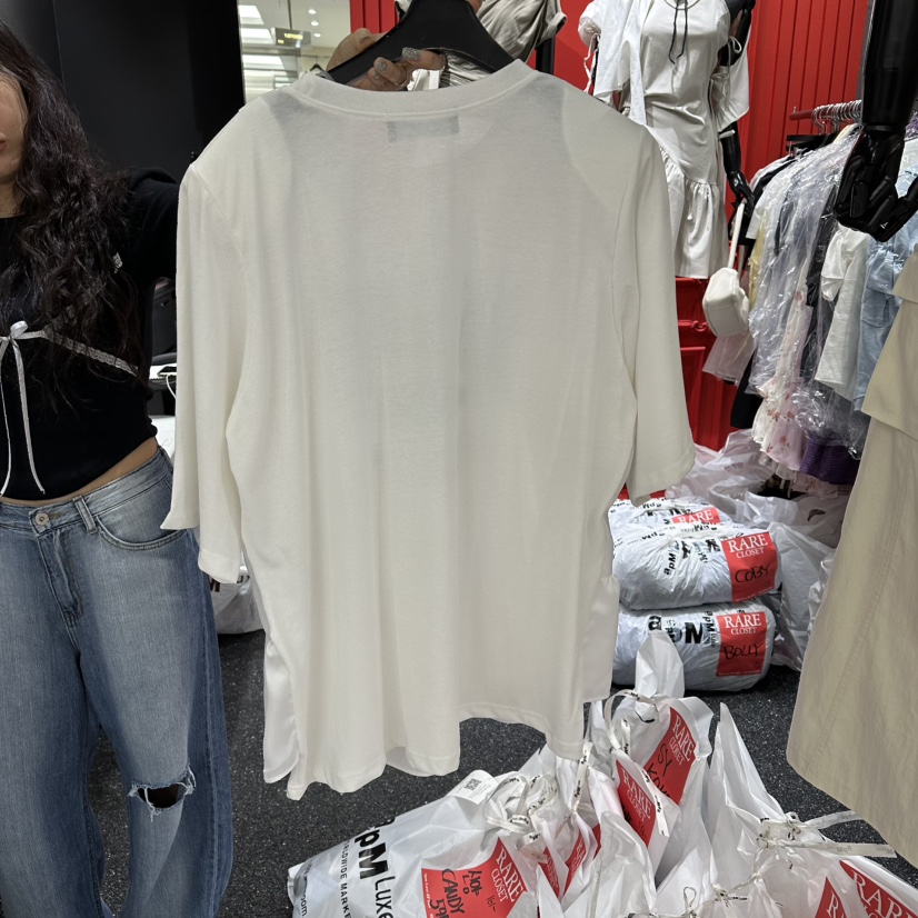 RARE CLOSET韓國直郵女裝新款休閑時尚熱賣真品T恤假兩件RARE CLOSETT恤