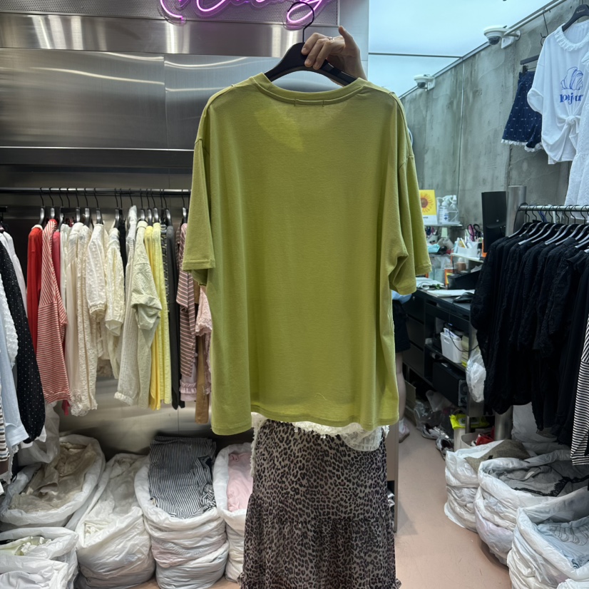 RUNWAY-런웨이韓國直郵女士新品推薦時尚熱賣26夏季T恤假兩件RUNWAYT恤