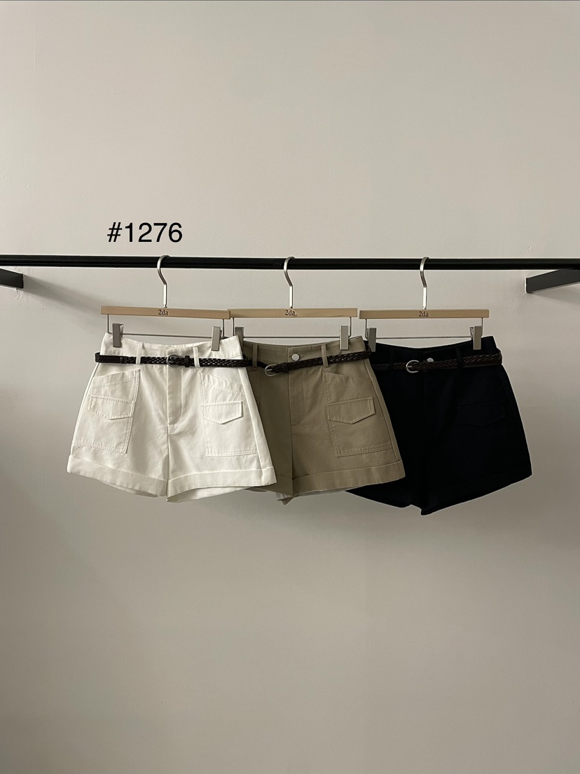 2DA/DARIMI-P韓國直郵女士新品休閑時尚人氣短褲含腰帶2DA/DARIMI-P短褲