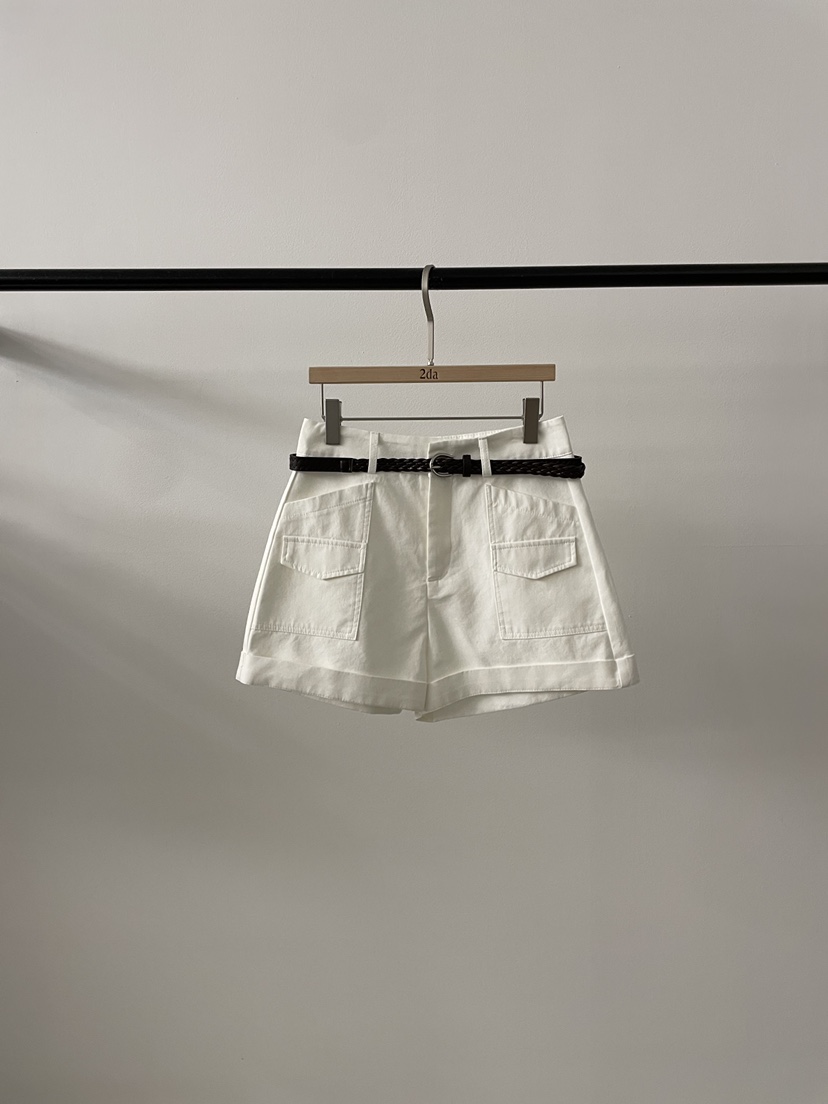 2DA/DARIMI-P韓國直郵女士新品休閑時尚人氣短褲含腰帶2DA/DARIMI-P短褲圖色1