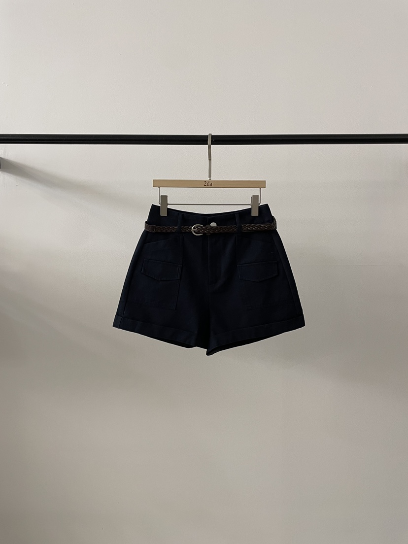 2DA/DARIMI-P韓國直郵女士新品休閑時尚人氣短褲含腰帶2DA/DARIMI-P短褲圖色3