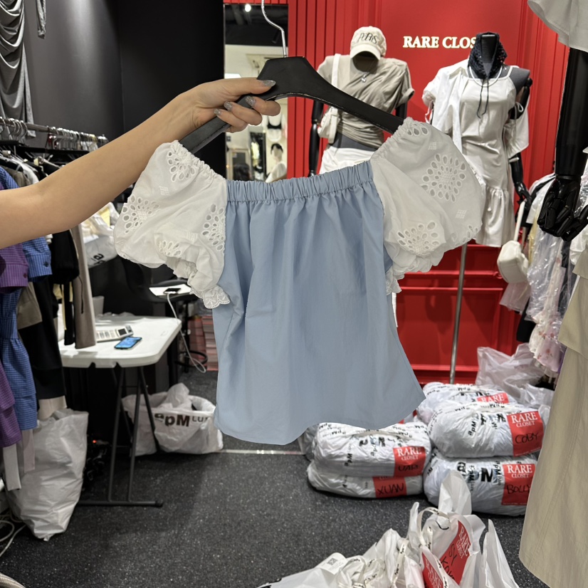 RARE CLOSET韓國代購女士新款真品時尚人氣熱賣襯衫蕾絲衫RARE CLOSET襯衫/蕾絲衫