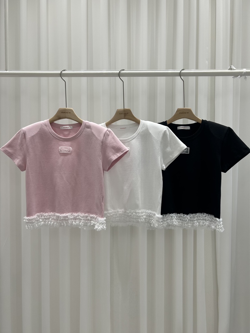 IF YOU SAY SO/PLUM-Q東大門實拍女士新款休閑真品T恤IF YOU SAY SO/PLUM-QT恤