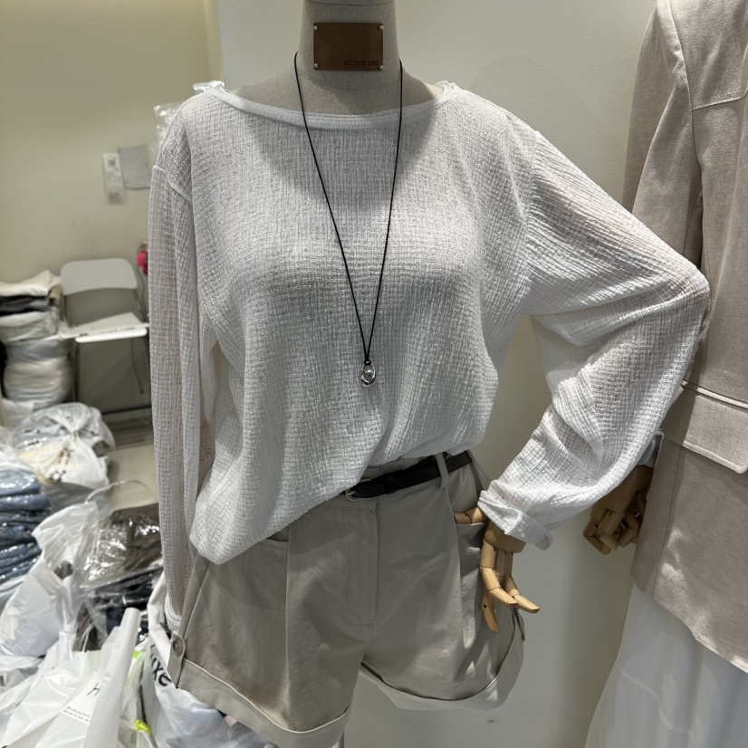 AT THE END韓國代購女士新品熱賣真品休閑針織衫不含項鏈AT THE END針織衫圖色1