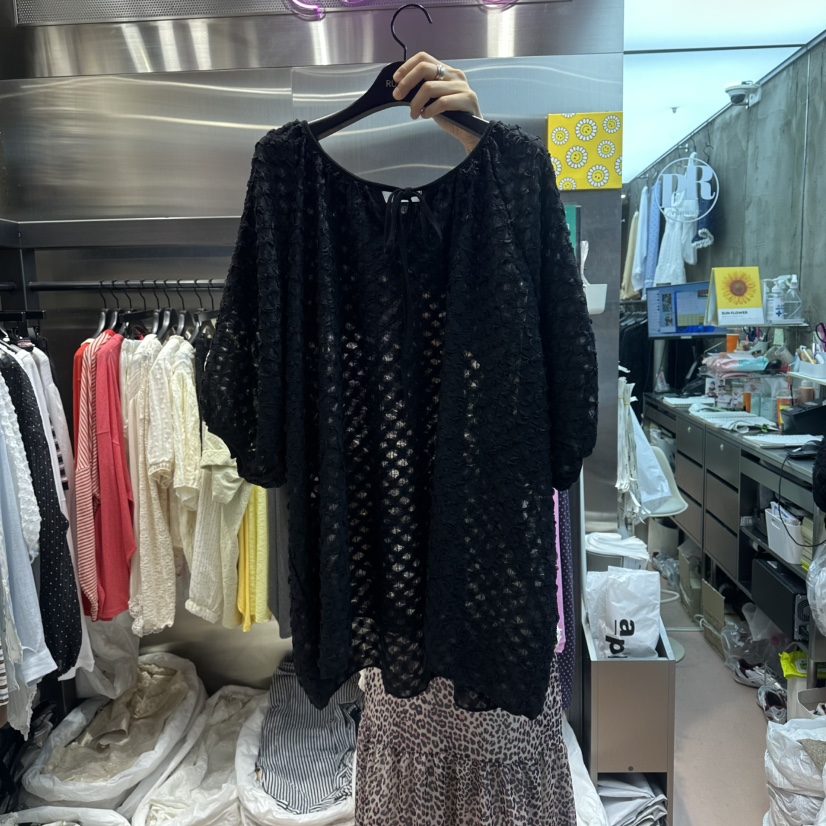 RUNWAY-런웨이東大門代購女裝新品時尚推薦休閑襯衫蕾絲衫RUNWAY襯衫/蕾絲衫圖色2