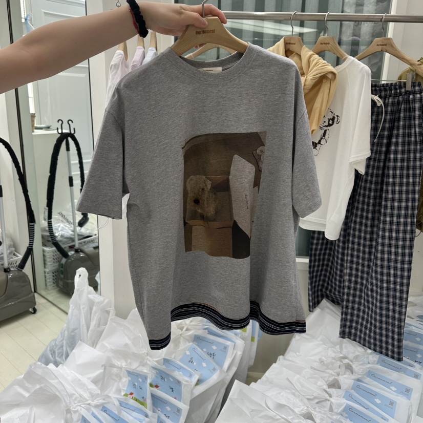 OURMOMENT東大門代購女士新品26春夏職業推薦休閑時尚T恤OURMOMENTT恤圖色2