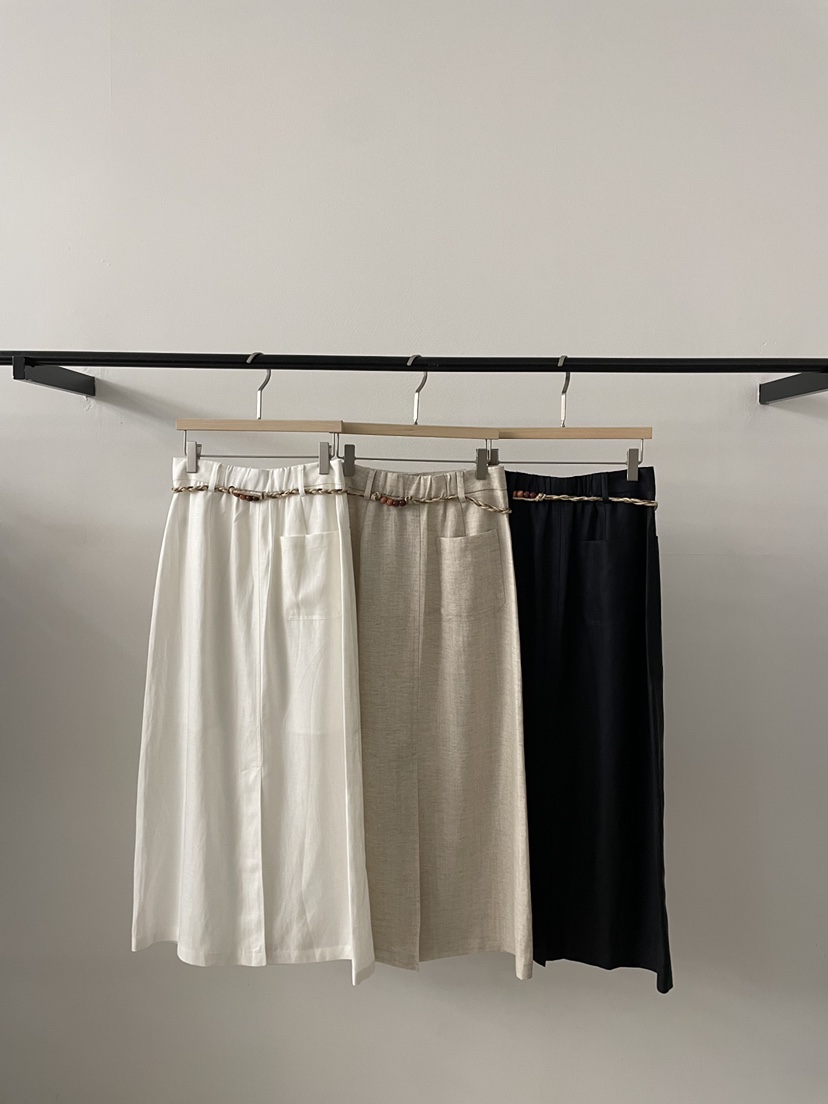 2DA/DARIMI-P東大門代購女裝新款時尚熱賣休閑長裙含腰繩2DA/DARIMI-P長裙