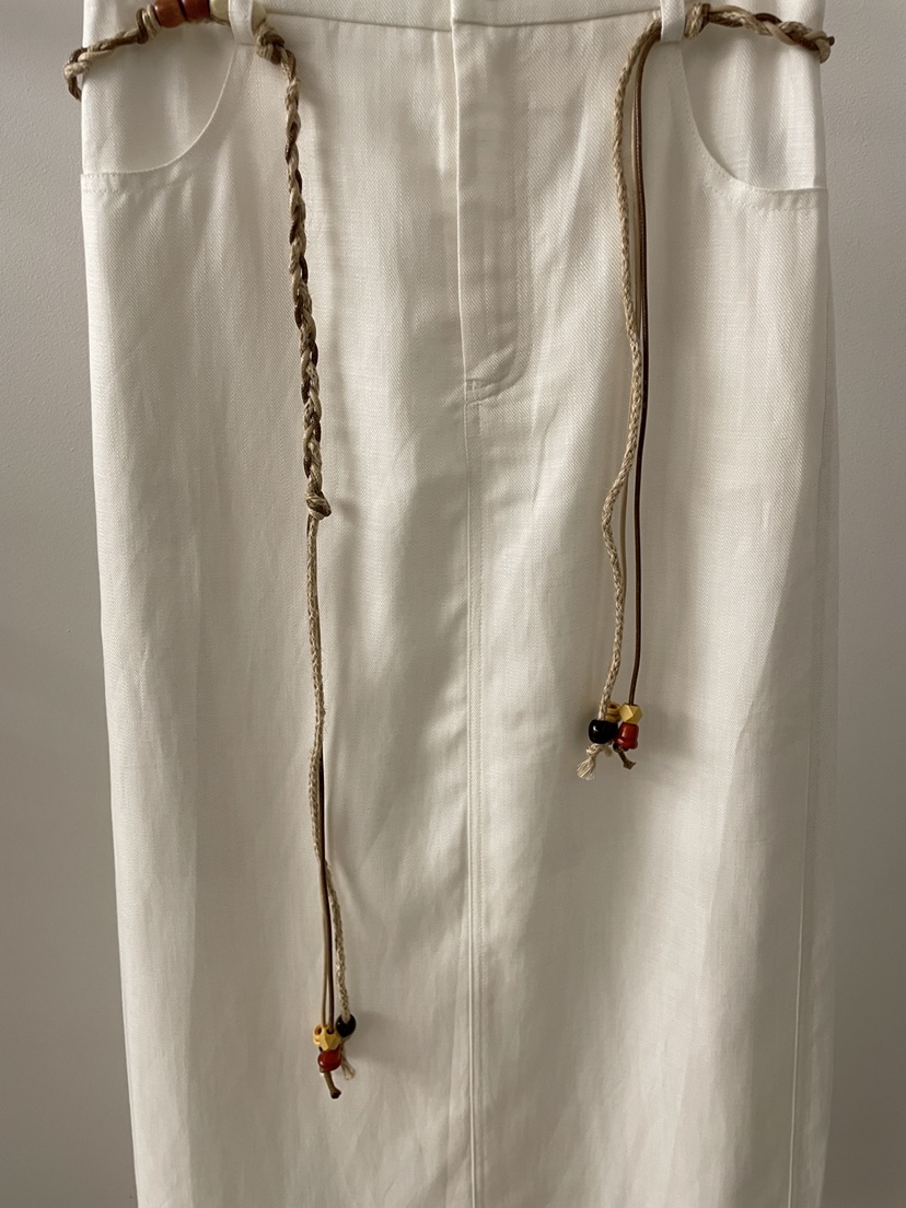 2DA/DARIMI-P東大門代購女裝新款時尚熱賣休閑長裙含腰繩2DA/DARIMI-P長裙