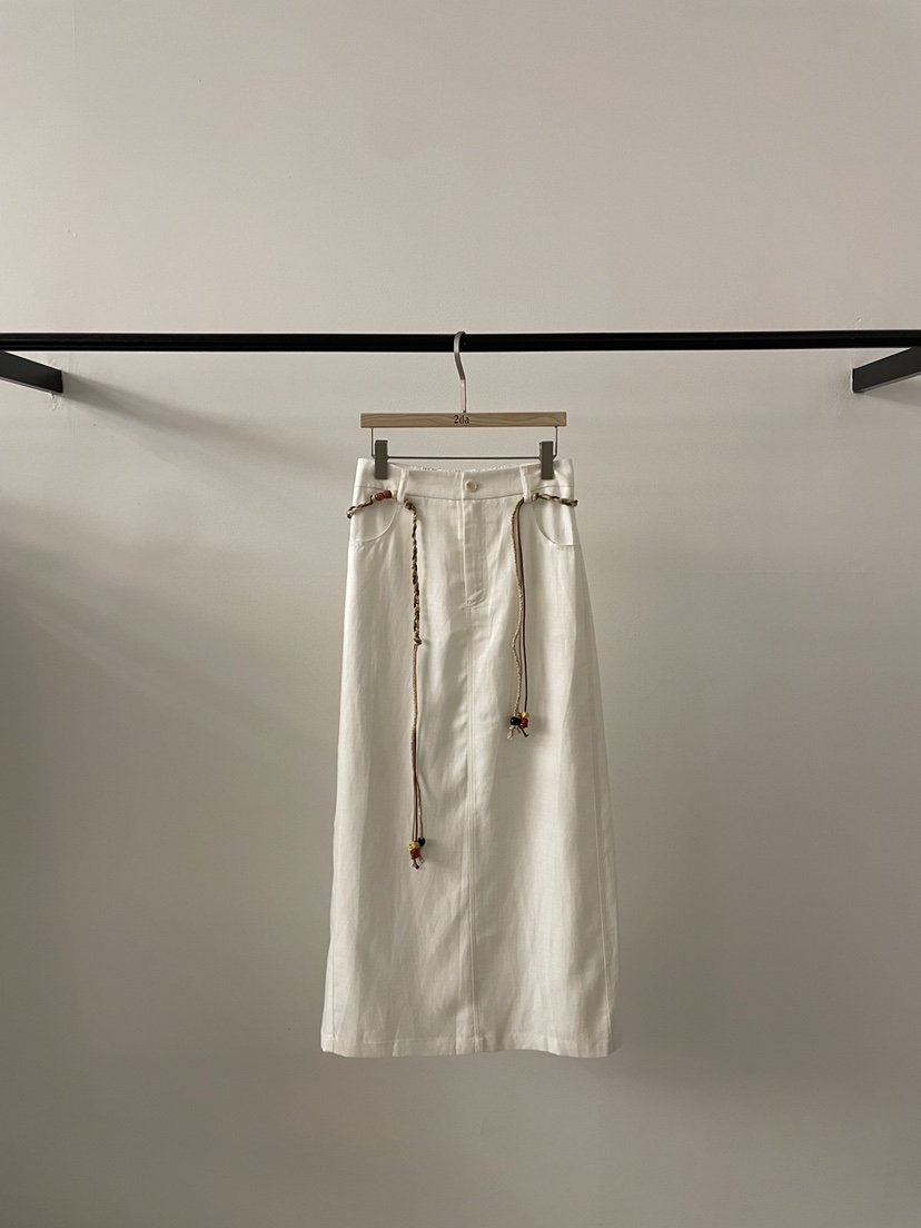 2DA/DARIMI-P東大門代購女裝新款時尚熱賣休閑長裙含腰繩2DA/DARIMI-P長裙圖色1