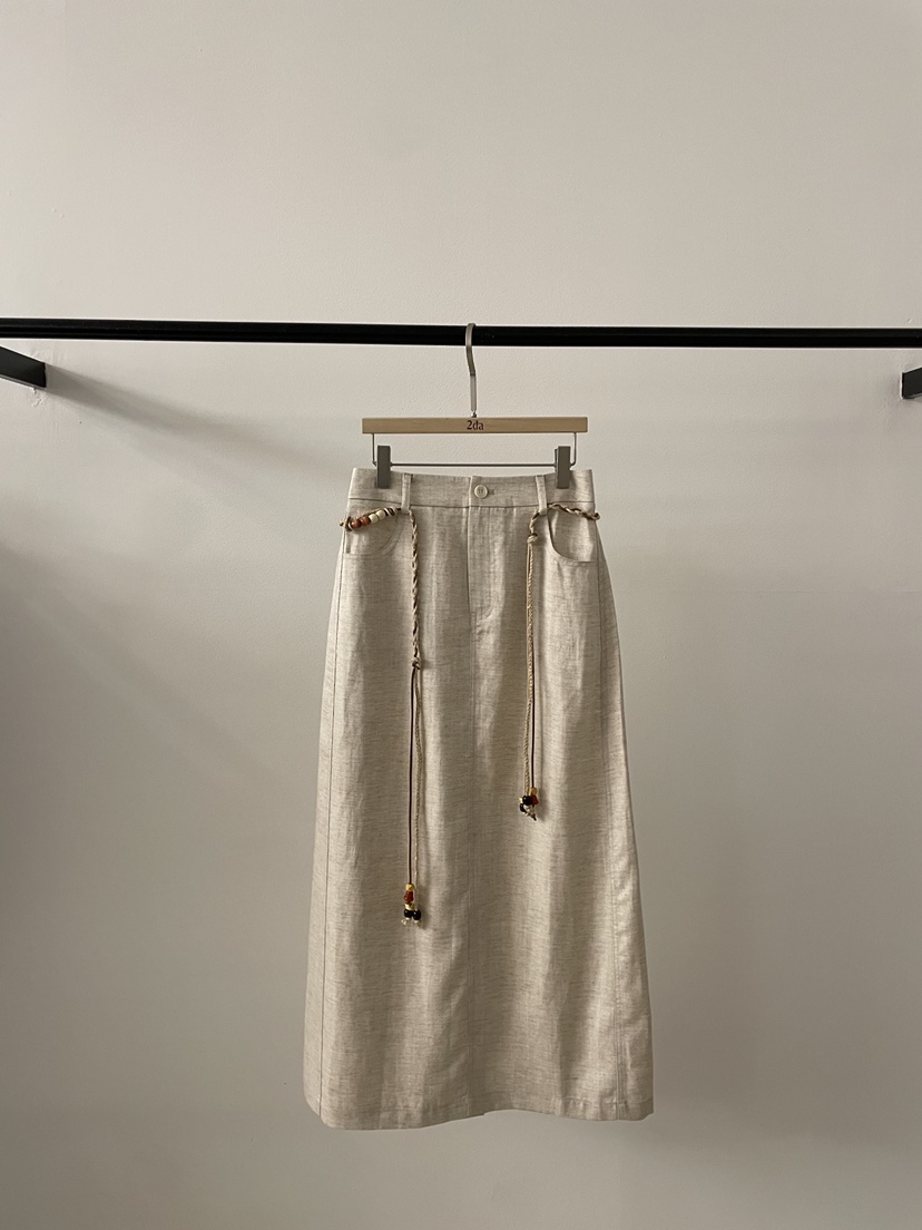 2DA/DARIMI-P東大門代購女裝新款時尚熱賣休閑長裙含腰繩2DA/DARIMI-P長裙圖色2