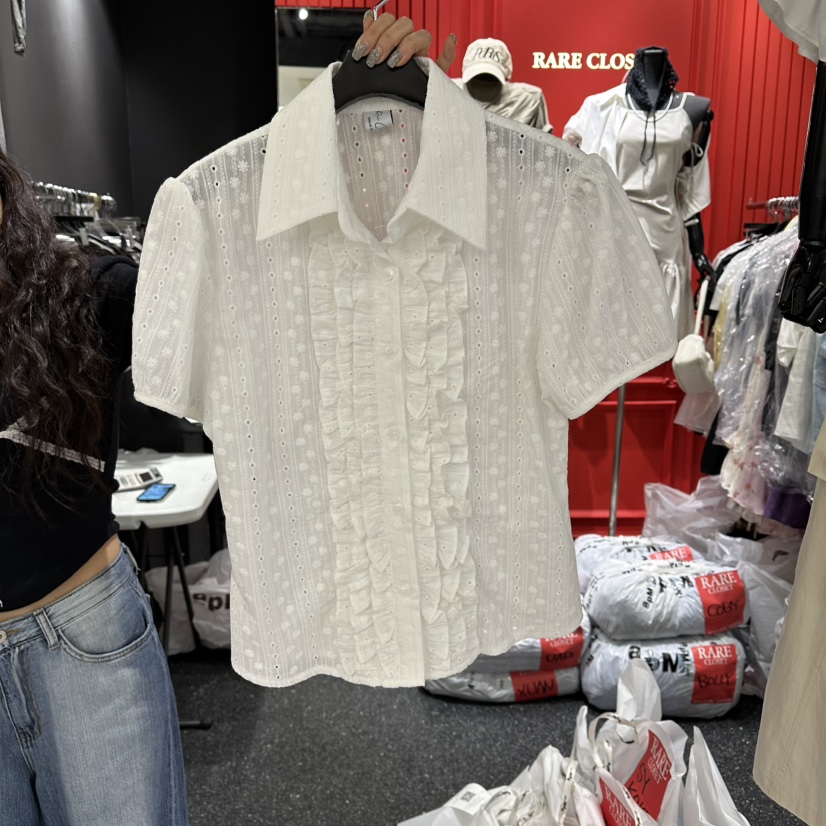 RARE CLOSET東大門直郵女裝新品時尚人氣襯衫蕾絲衫蕾絲RARE CLOSET襯衫/蕾絲衫圖色1