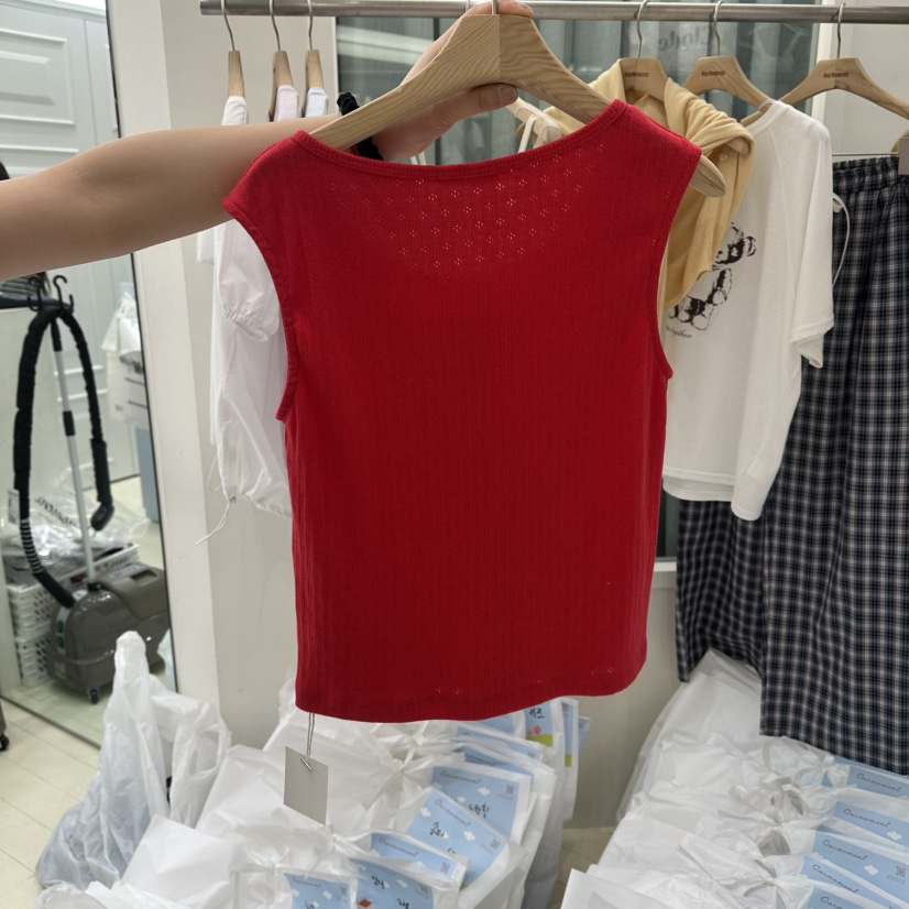 OURMOMENT東大門直郵女士新品推薦26春夏吊帶背心不含內搭OURMOMENT吊帶/背心