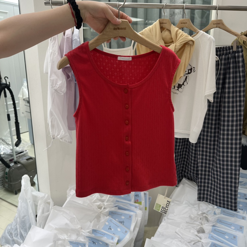 OURMOMENT東大門直郵女士新品推薦26春夏吊帶背心不含內搭OURMOMENT吊帶/背心圖色4