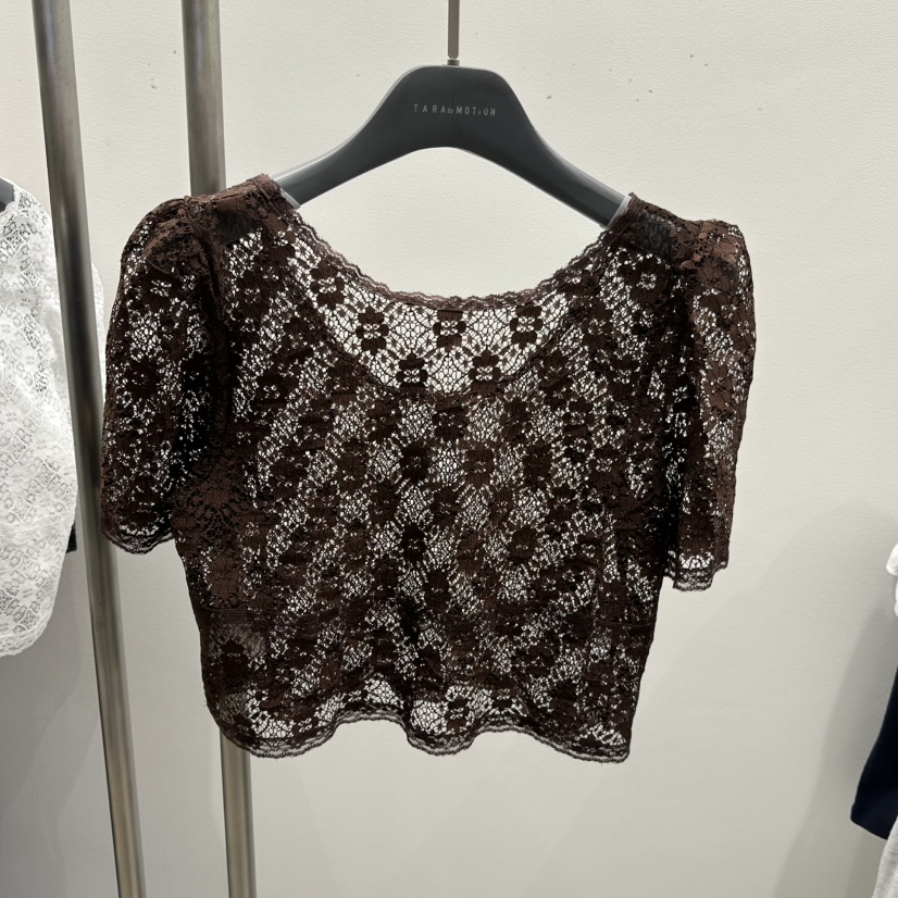 TARABY MOTION韓國直郵女裝新品休閑真品職業襯衫蕾絲衫TARABY MOTION襯衫/蕾絲衫圖色5棕色