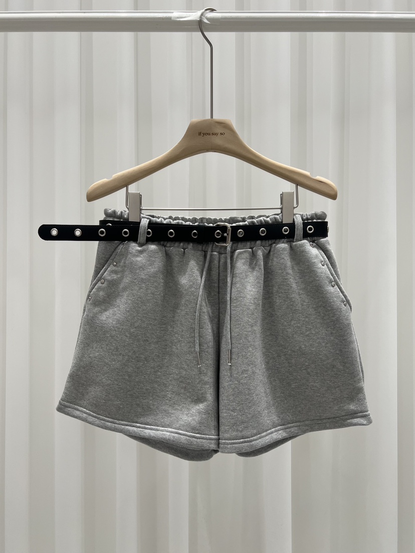 IF YOU SAY SO/PLUM-Q東大門代購女士新品人氣短褲含腰帶IF YOU SAY SO/PLUM-Q短褲圖色4