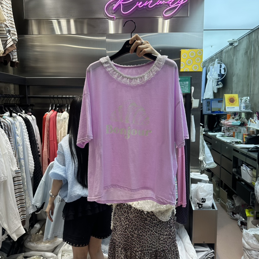 RUNWAY-런웨이韓國直郵女士新品推薦熱賣休閑時尚人氣T恤RUNWAYT恤圖色4