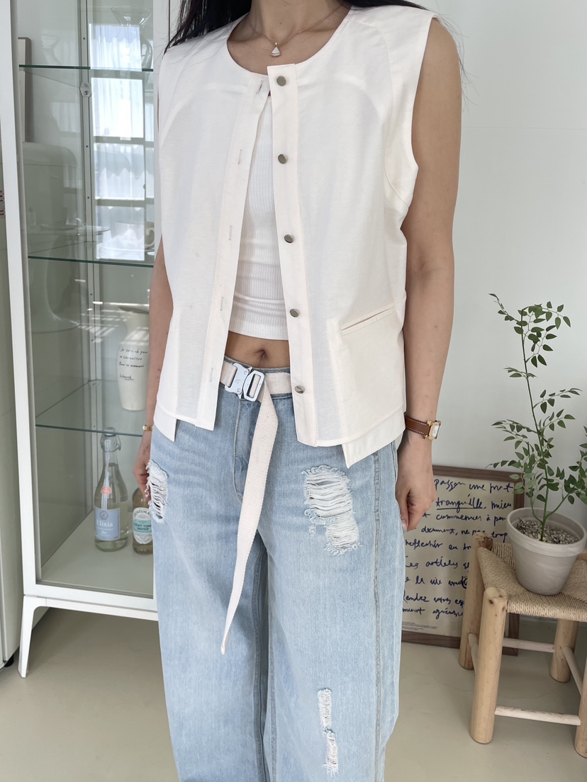 EDITION-P東大門實拍女士新品人氣職業推薦休閑真品馬甲EDITION/CHAHEE馬甲