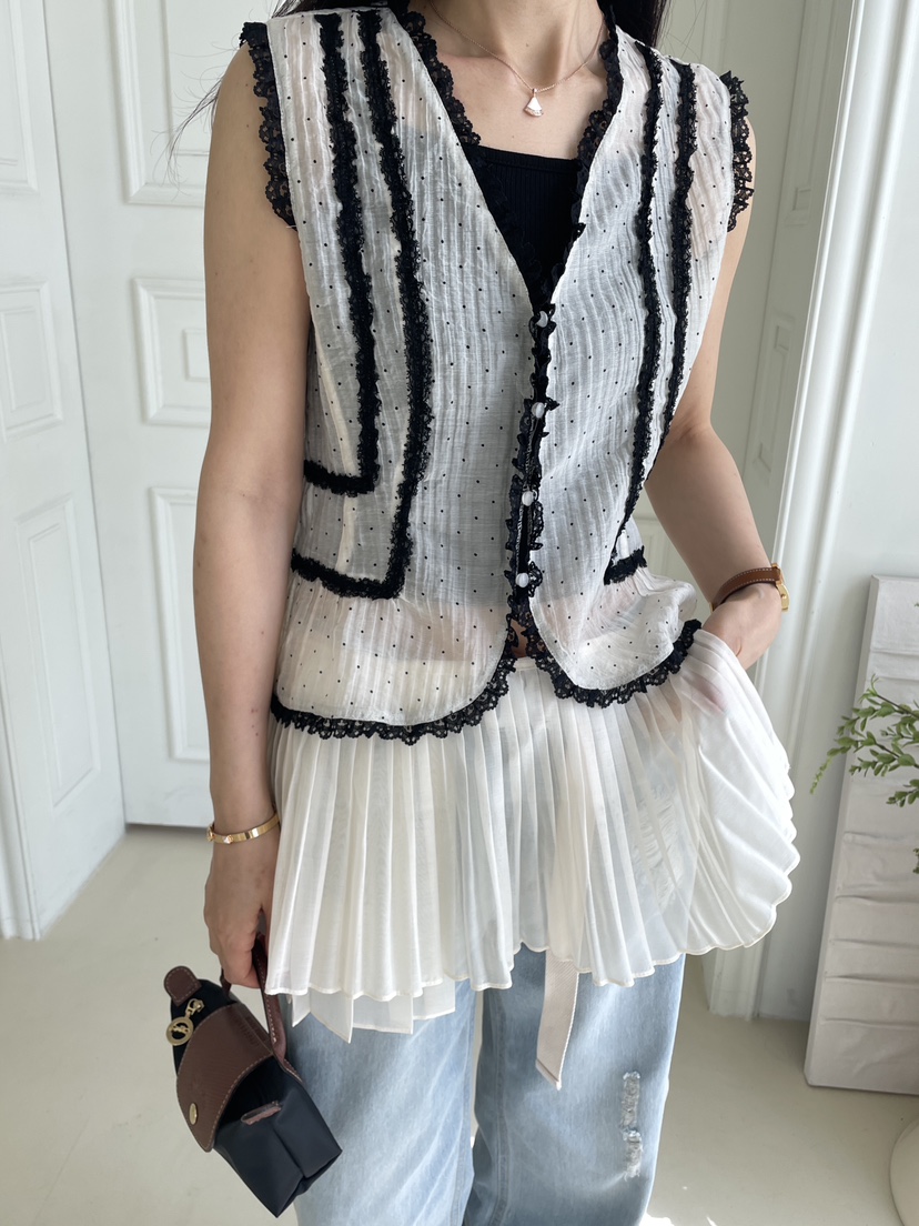 EDITION-P東大門實拍韓國女士新款熱賣26夏季職業時尚馬甲EDITION/CHAHEE馬甲