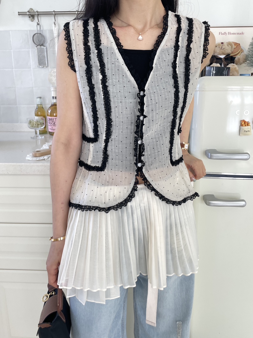 EDITION-P東大門實拍韓國女士新款熱賣26夏季職業時尚馬甲EDITION/CHAHEE馬甲