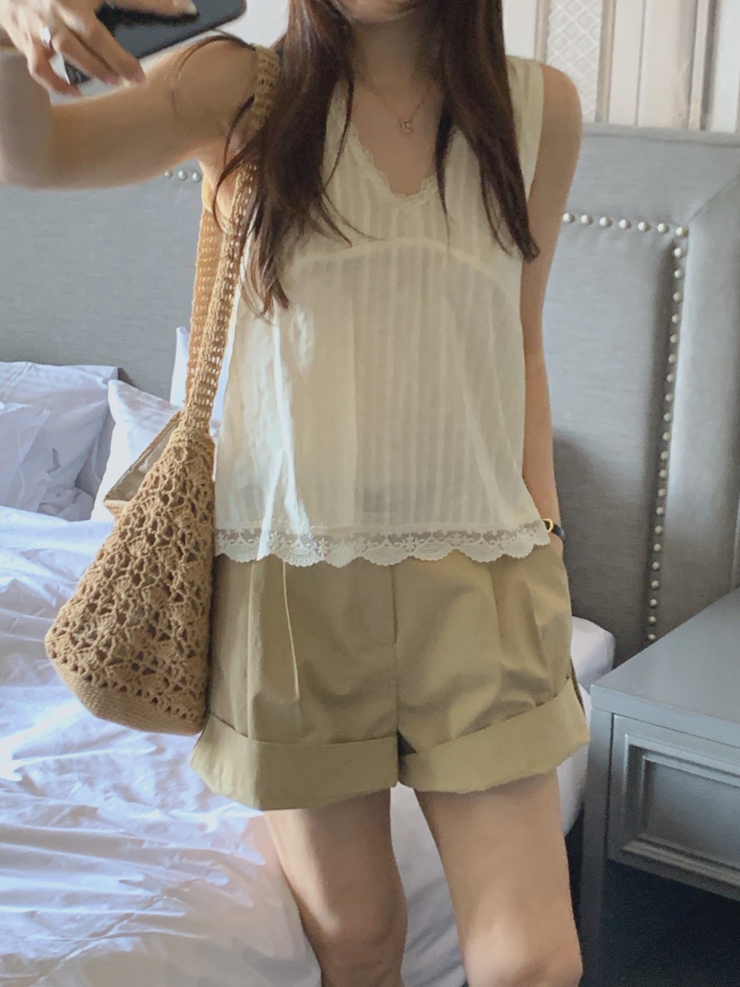 LA CREME東大門實拍女士新品真品職業26春夏人氣熱賣短褲LA CREME短褲