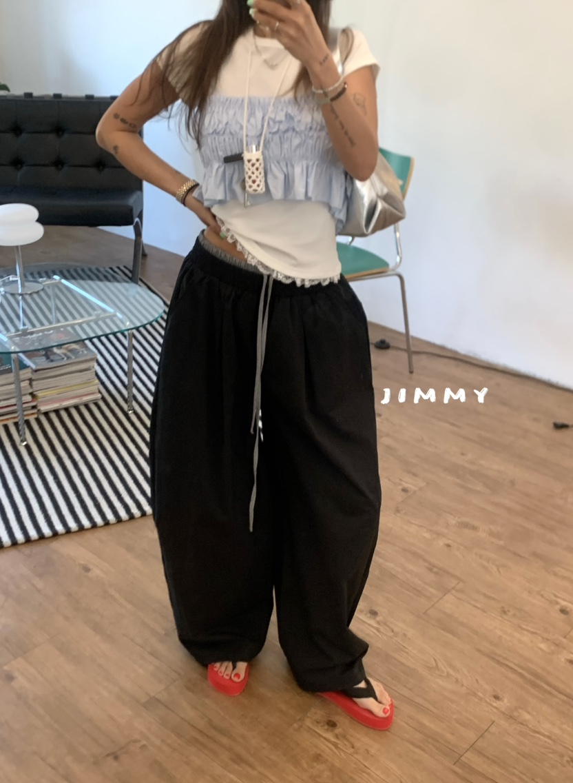 JIMMY韓國直郵女裝新品休閑推薦職業人氣熱賣真品休閑褲疊穿JIMMY/REMAKE休閑褲