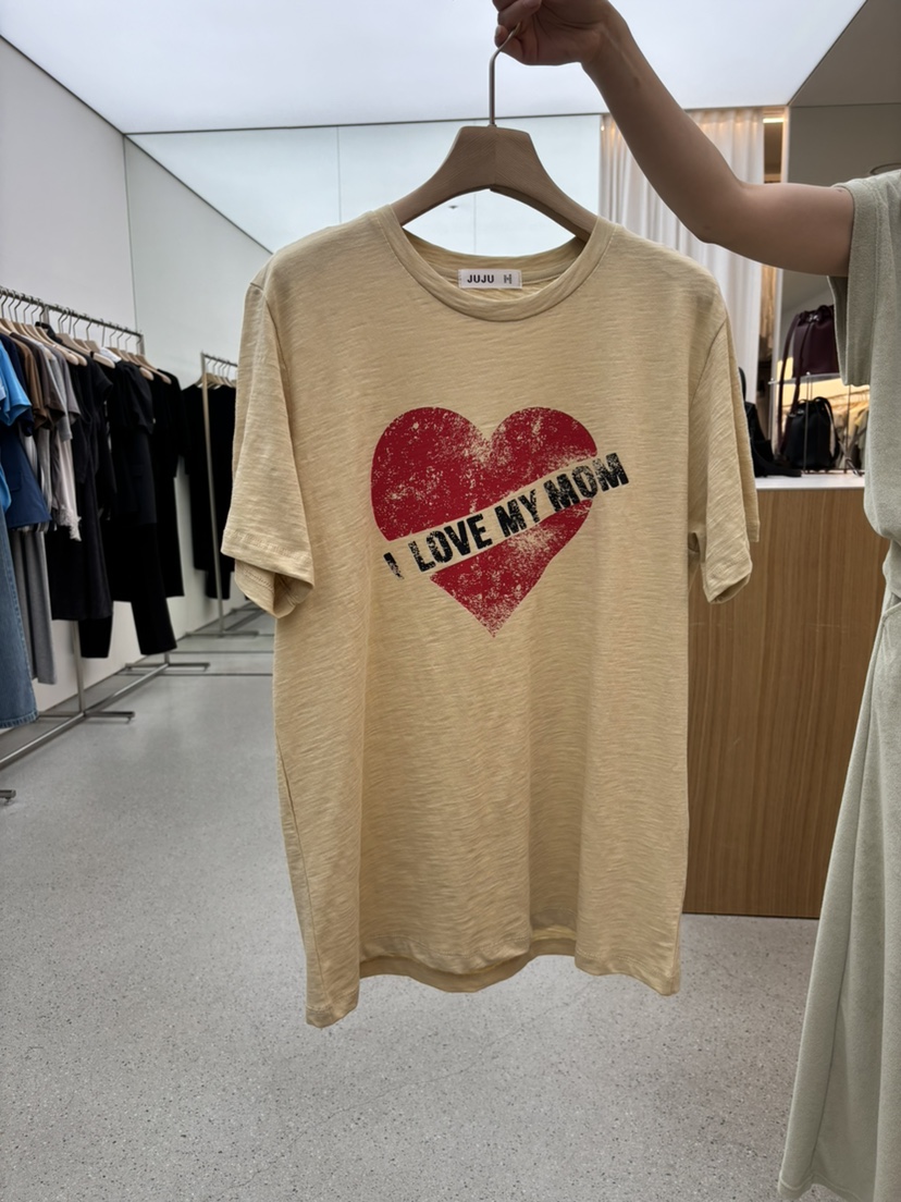 JUJU韓國東大門直郵女士新品熱賣休閑人氣26春夏推薦職業T恤JUJUT恤圖色2