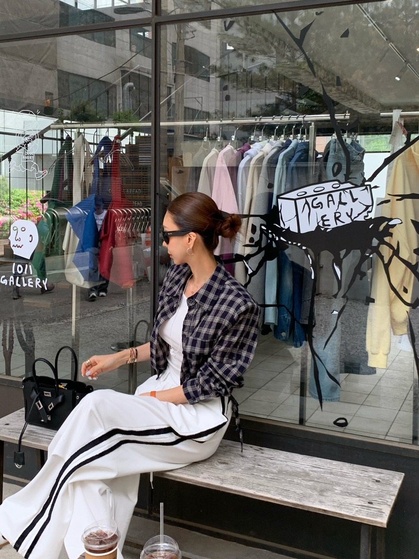 REVE CITE-L韓國東大門直郵女士新款推薦時尚休閑褲流蘇REVE CITE-L休閑褲