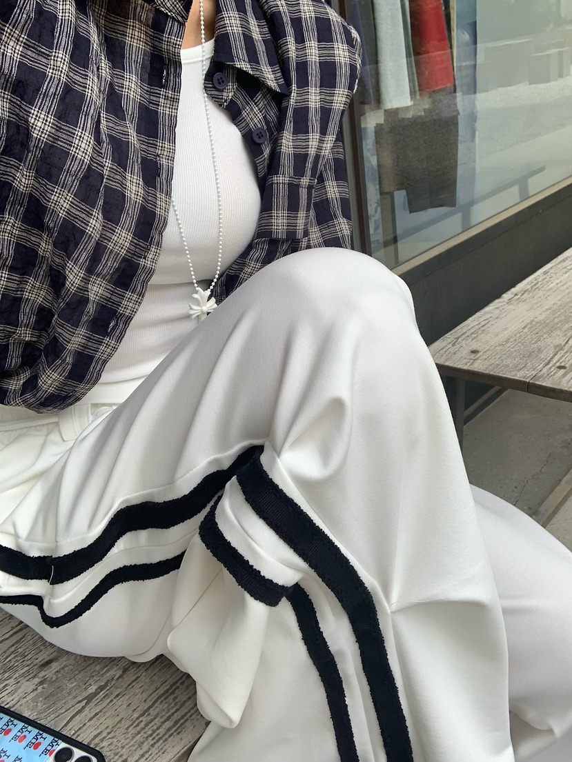 REVE CITE-L韓國東大門直郵女士新款推薦時尚休閑褲流蘇REVE CITE-L休閑褲