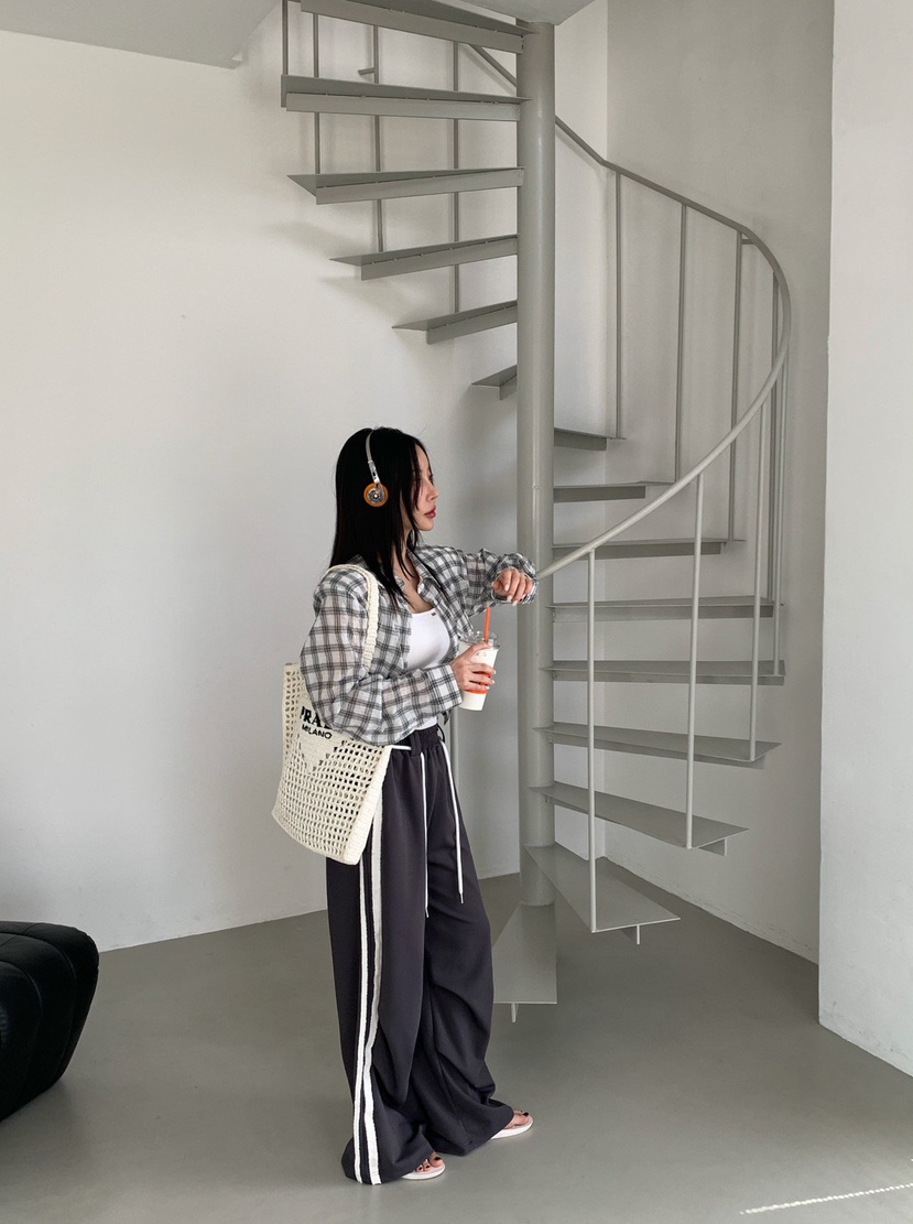 REVE CITE-L韓國東大門直郵女士新款推薦時尚休閑褲流蘇REVE CITE-L休閑褲