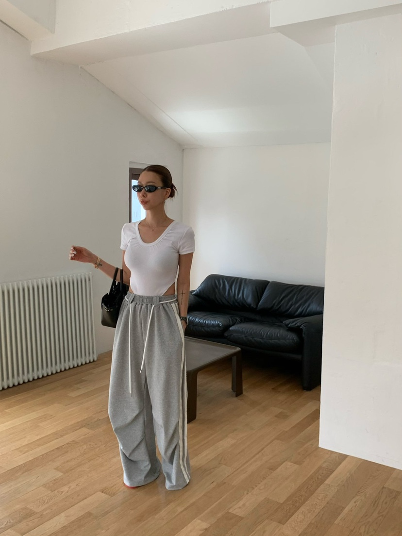 REVE CITE-L韓國東大門直郵女士新款推薦時尚休閑褲流蘇REVE CITE-L休閑褲