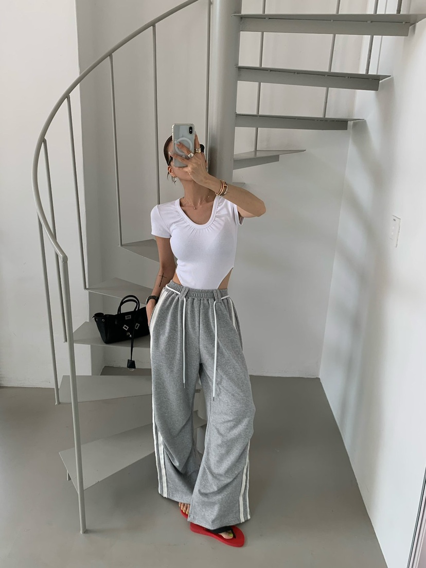 REVE CITE-L韓國東大門直郵女士新款推薦時尚休閑褲流蘇REVE CITE-L休閑褲