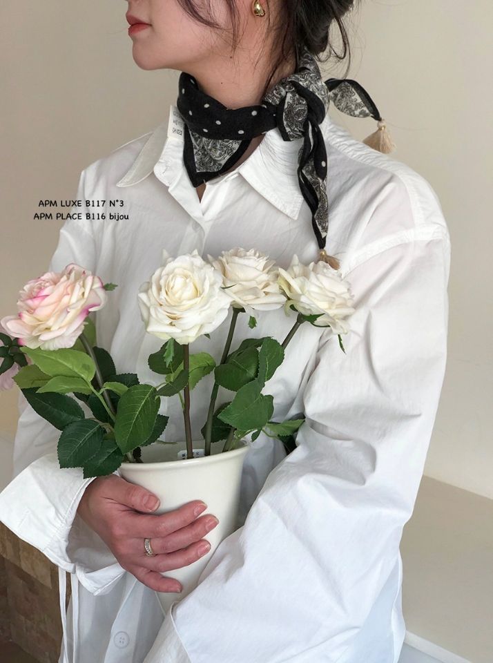 N3韓國直郵實拍女裝新品職業26春夏圍巾披肩流蘇復古圓點N3圍巾/披肩